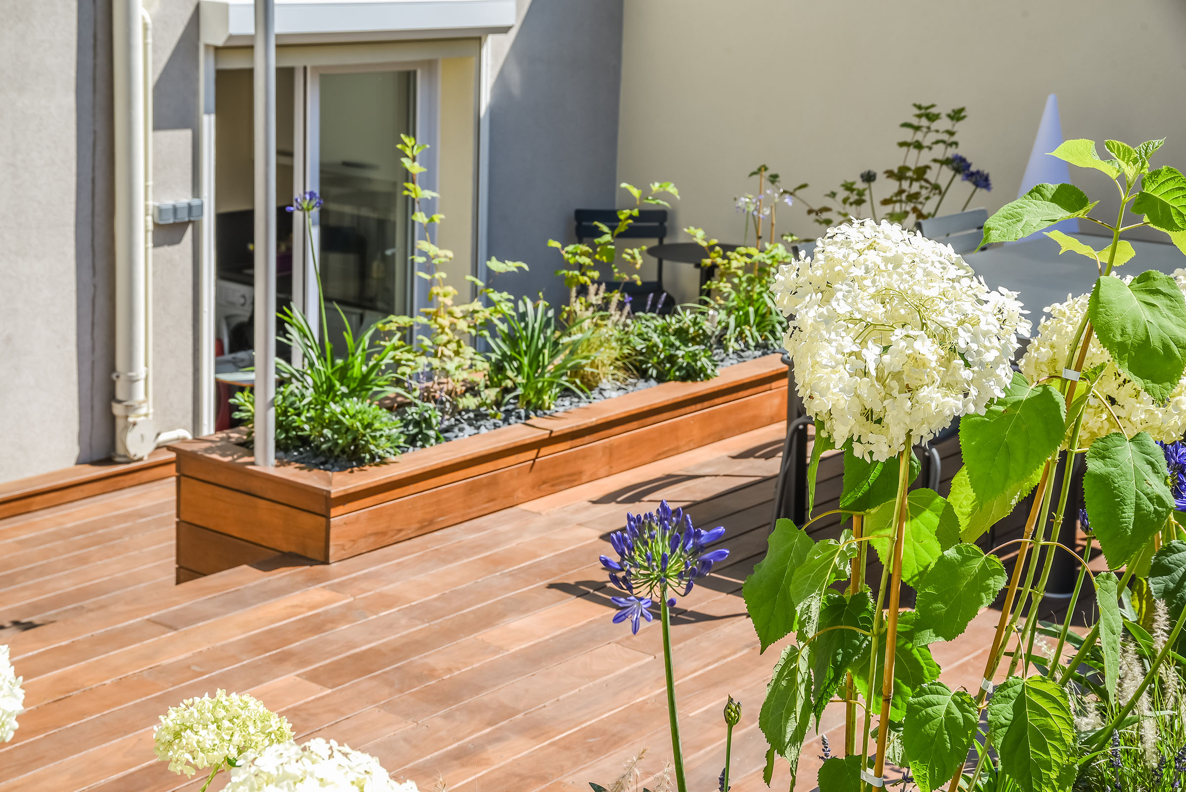 Création d'une terrasse sur le toit d'un immeuble parisien Architecte terrasse ipe 8