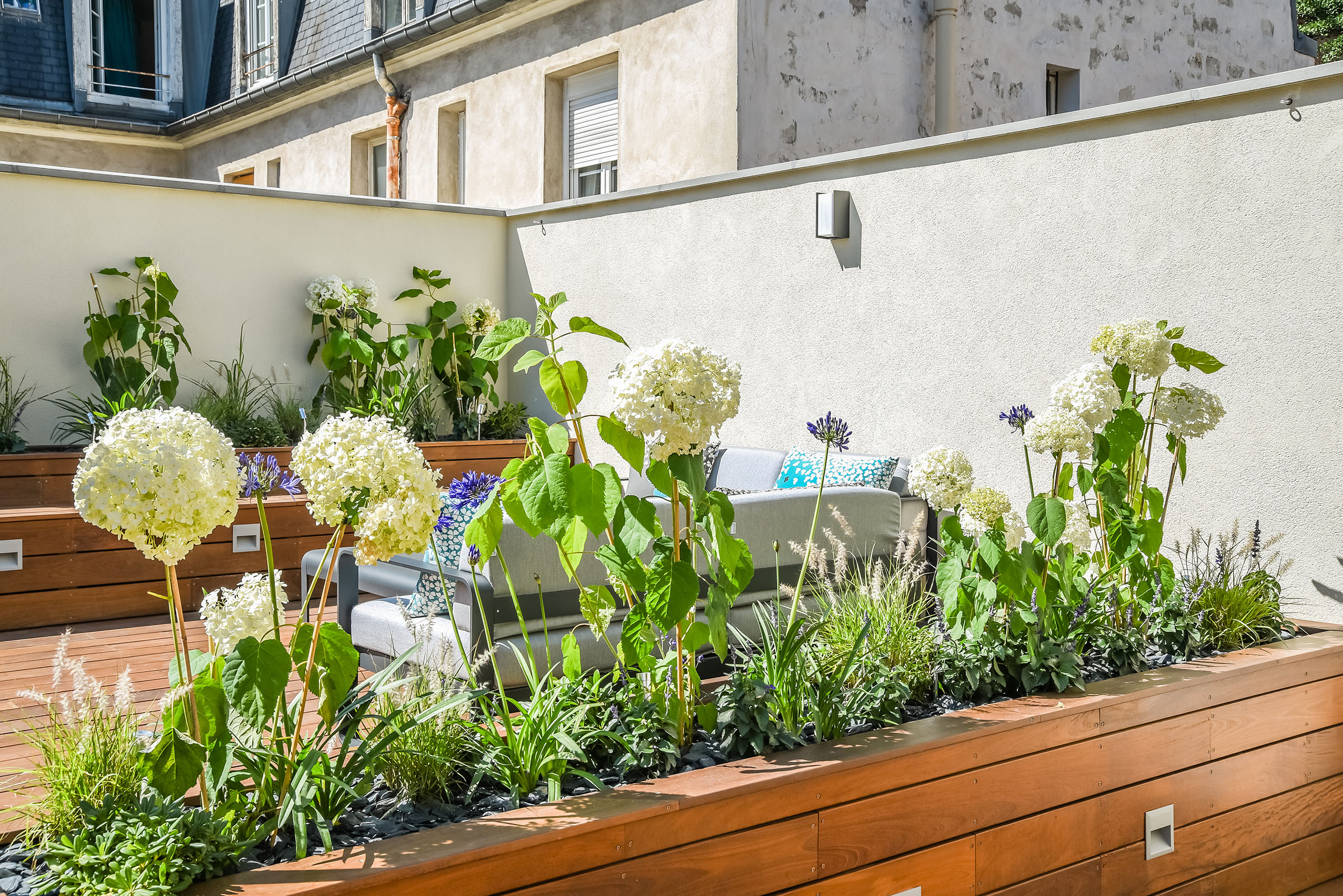 Création d'une terrasse sur le toit d'un immeuble parisien Terrasse architecte paysagiste 6