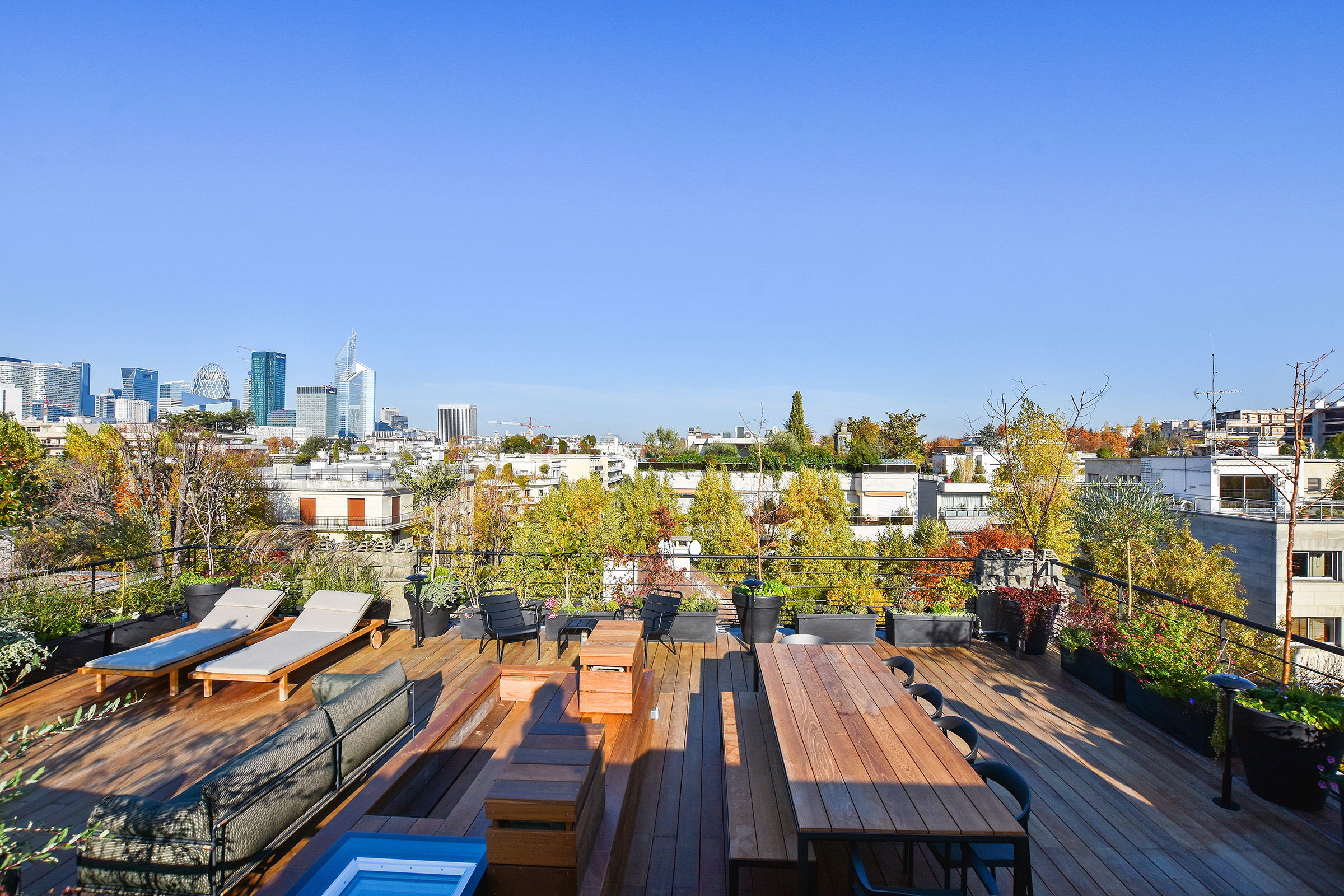 Création d'un rooftop à la vue exceptionnelle Terrasse vue Paris-4