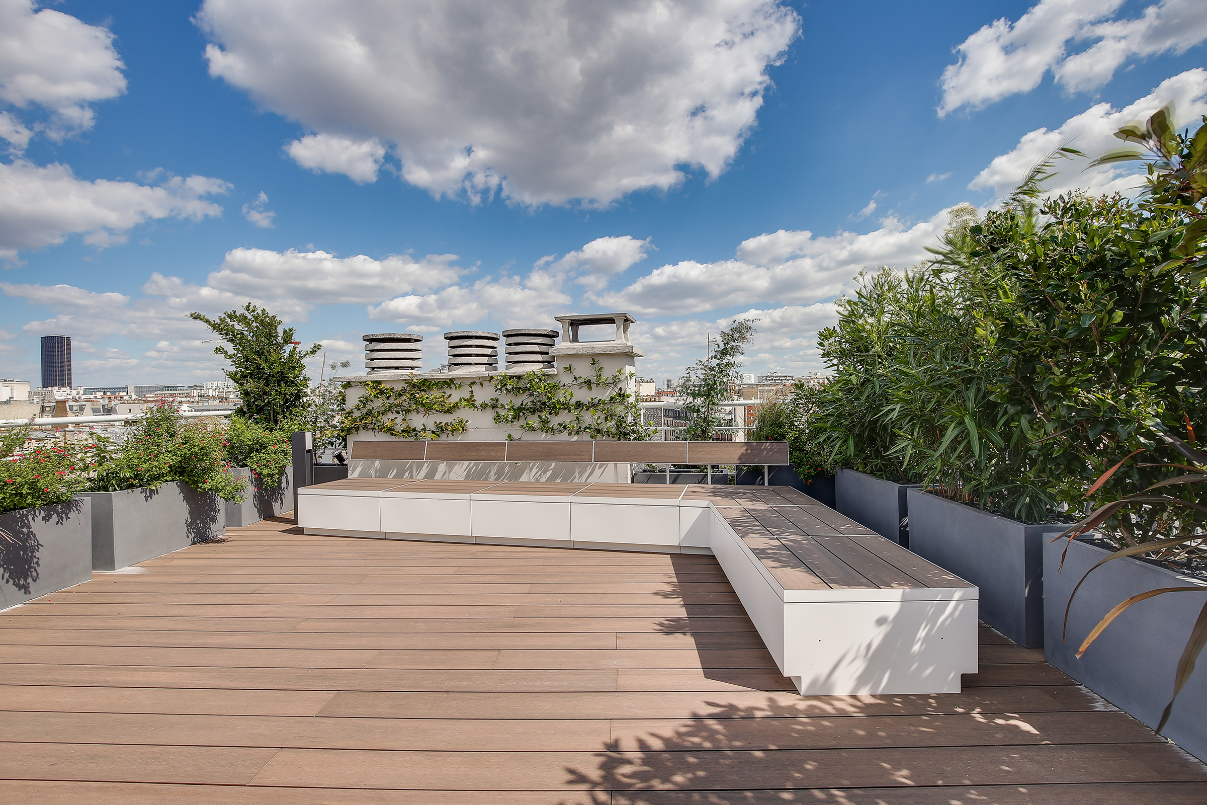 Réaménagement d'un appartement à Paris et création d'un rooftop Toit terrasse architecte-5