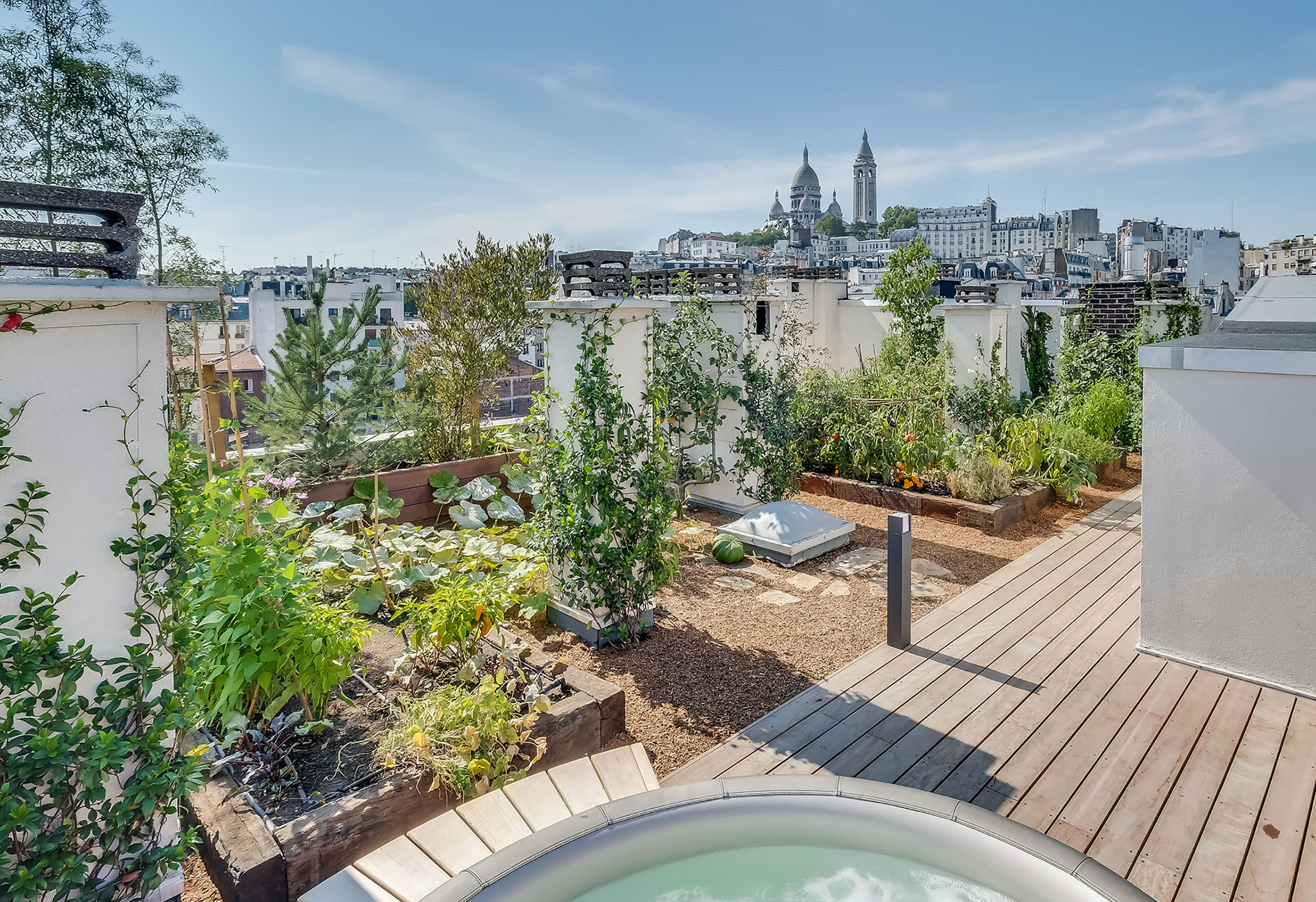 Création d'un toit jardin à paris Toit terrasse architecte paris